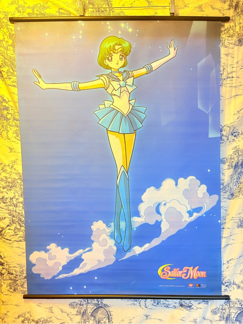 Sailormoon Sailor Mercury Wall Scroll Fabric Poster 42” X 30”